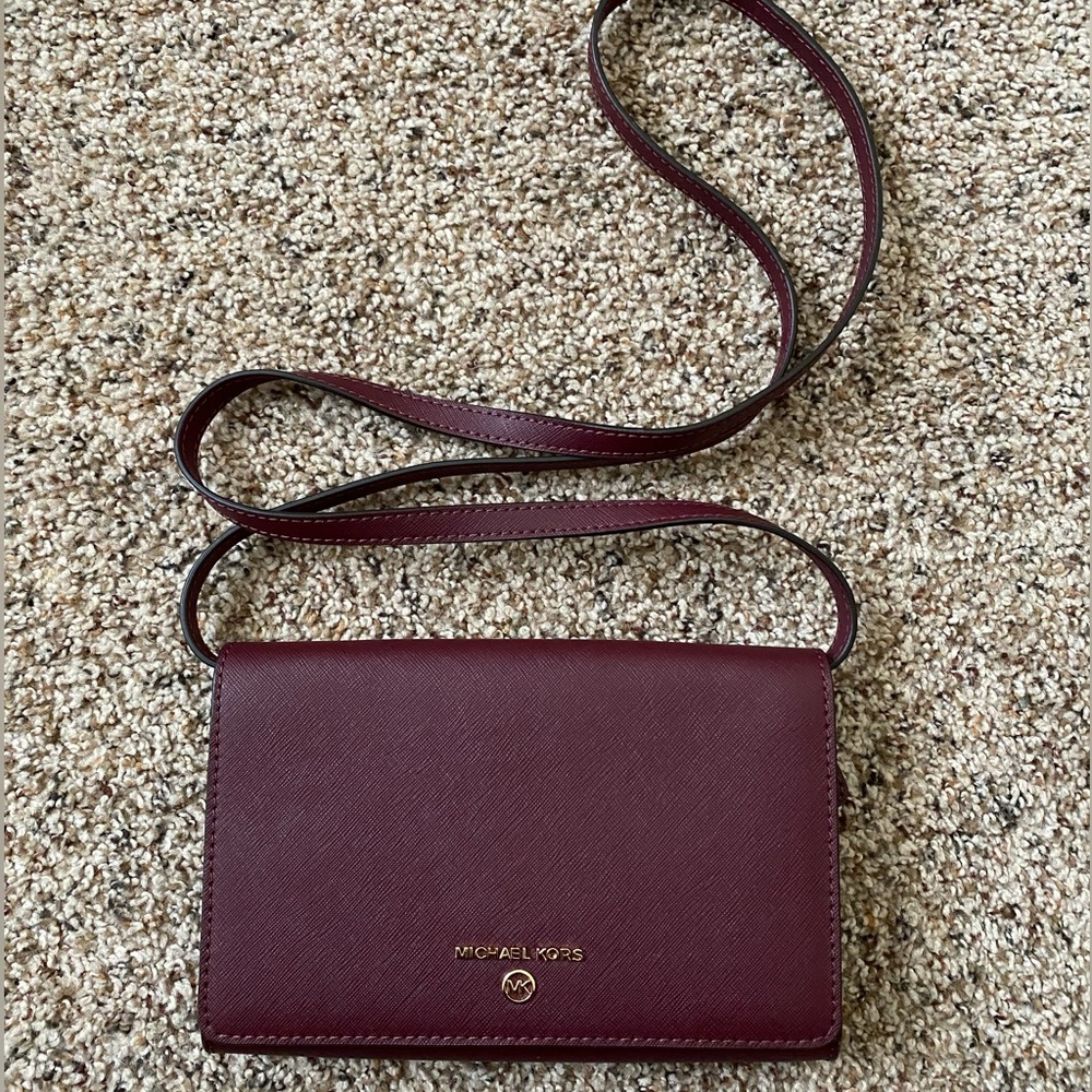 Maroon Michael Kors Small Bag